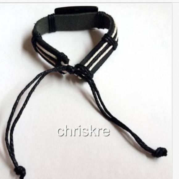 Serenity Prayer Bracelet Shamballa Black Leather - Picture 4 of 6